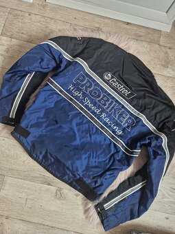 Dámská motorkářská bunda, tmavě modrá - 2