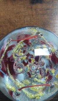 Staré retro skleněné těžítko - 2