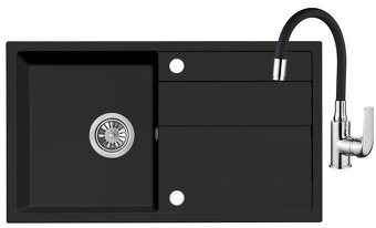 KUCHYŇSKÝ GRANITOVÝ DŘEZ LAVEO DOLI LANG + FLEXI BATERIE - 2