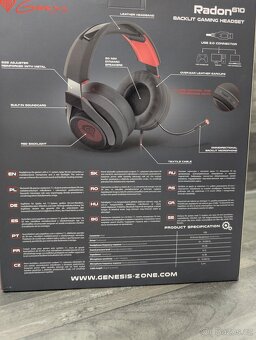 NOVÁ Herní sluchátka Genesis Radon 610 (7.1 Virtual) - 2