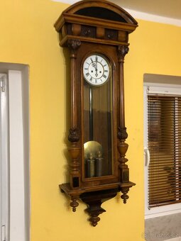 Starožitné hodiny nástěnné pendlovky - 2