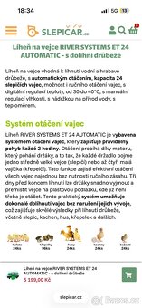 Prodám líheň - 2