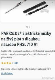 PARKSIDE® Elektrické nůžky na živý plot s dlouhou násadou PH - 2