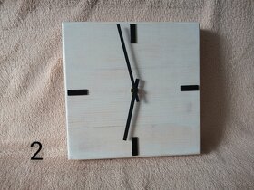 Hodiny - ruční výroba, masivní dřevo + kov - 2