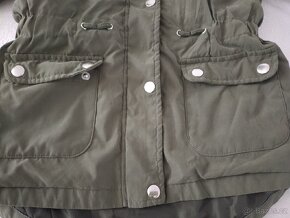 Khaki přechodová parka - 2