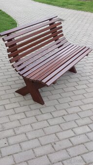 Zahradní posezení- Český výrobek,lavice dřevěná - 2