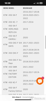 Ktm exc 450/500 chranic spojky/ valceka a kyvky - 2