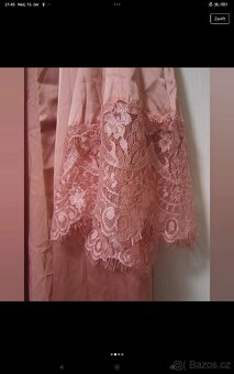 Dámsky/dívčí světle růžový župan, tenký, vel. S/36-M/38-L/40 - 2