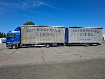 MAN TGL 12.250 + jednoosý vlek, souprava 120cbm - 2