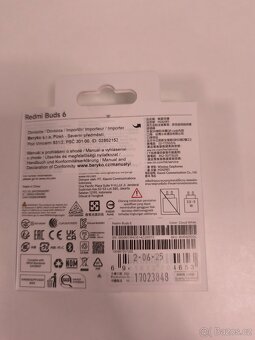 Bezdrátová sluchátka Xiaomi Redmi Buds 6 - 2