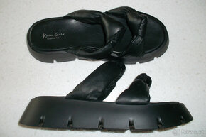 Kate Gray-NOVÉ kožené sandály/sandálky/pantofle, vel. 41-42 - 2