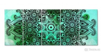 Vícedílný obraz mandala 150x60 cm - 2