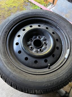 Plechové disky r16 , pneu 205/60 r16 zimní - 2