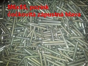 Šroubky na plochý šroubovák, válcové, čočkovité, půlkulaté - 2