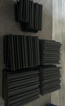 Černé Akustické Panely 30x30 24ks - 2