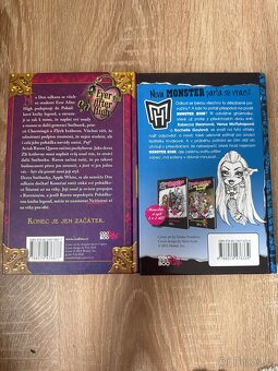 Knihy pro holky Monster High a Ever After High. - 2