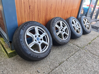 Alu kola Borbet 5x112 7Jx16H2 ET39 + zimní 205 60 16 - 2