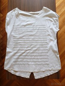 Bílé italské tričko s krátkým rukávem - 2