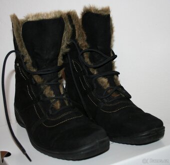 Dámské zimní šněrovací boty - 2