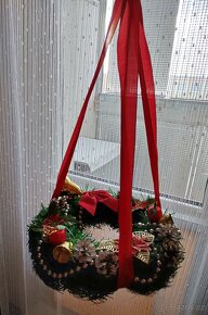 Vánoční dekorace věnec - 2