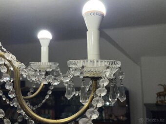 šestiramenný křišťálový lustr - 2