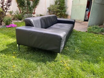 Kožená sedačka – pravá kůže, moderní design - 2