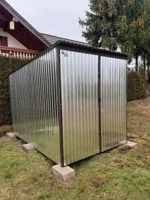 Plechová garáž 2x3 m pozinkované plechové garáže na stavbu - 2