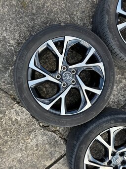 Alu kola Toyota 5x114,3 R18 včetně pneu Michelin 225/50/18 - 2