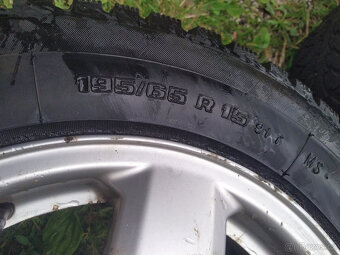 Alu kola 5x100 r15 s pneu vranik - 2