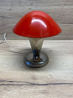lampa lampička hříbek retro lampa chrom hříbek svítidlo - 2