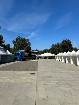 Nůžkový stan 3x3m PVC, vysoká střecha - 2