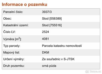 Lukrativní Pozemek Stod - 2