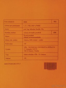 Životní prostředí - Základy environmentalistiky - skripta VŠ - 2
