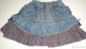 Riflová sukně vel. 134 a 140 - 2