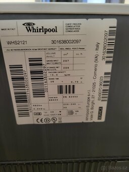 Mrazák Whirpool 204 litrů - 2