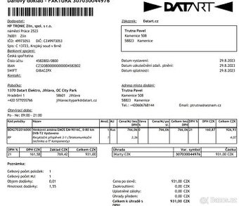 Anténa EMOS EM-9016C, 0–80 km DVB-T2 - 2