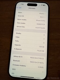 Apple iPhone 14 Pro 128GB zlatá (MQ083YC/A) 89% DPH - 2