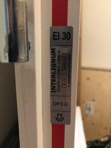 Protipožární dveře bílé 80L - 2
