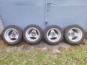 Alu disky 4x100, 8Jx14H2 ET38 s letními pneu 175/65 R14 - 2