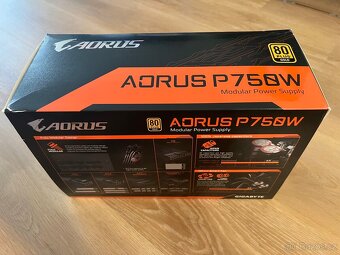 Modulární zdroj Gigabyte Aorus P750W - rozbalený - 2