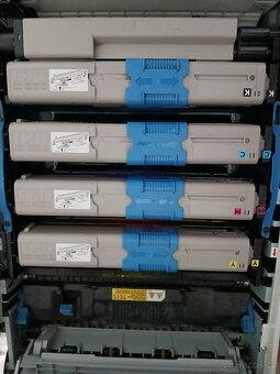 4 originál tonery OKI C301, C321, MC332,MC342. - 2