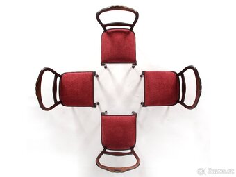 4x pohodlné pružinové židle po renovaci. - 2