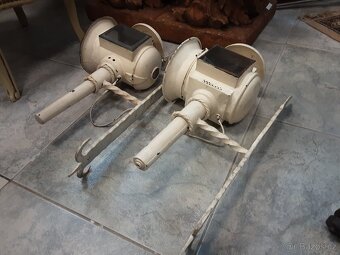 Staré kočárové lampy s konzolí - 2
