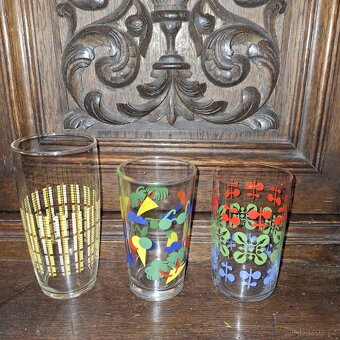 4 retro skleničky - 2