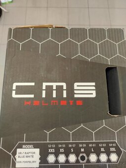 motokrosová MX přilba CMS XR-7 Raptor velikost M modrá - 2