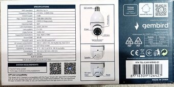 chytrá wifi kamera Gembird TSL-CAM-WRHD-01 - 2