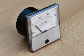 Miliampérmetr měřák Metra Blansko 0-60 mA - 2