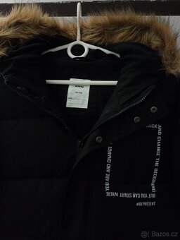 Nová zimní dlouhá bunda unisex vel.164 - 2