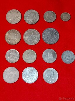 Stříbrné mince 14 ks - 2