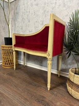 Barokní čalouněná lavice - 2